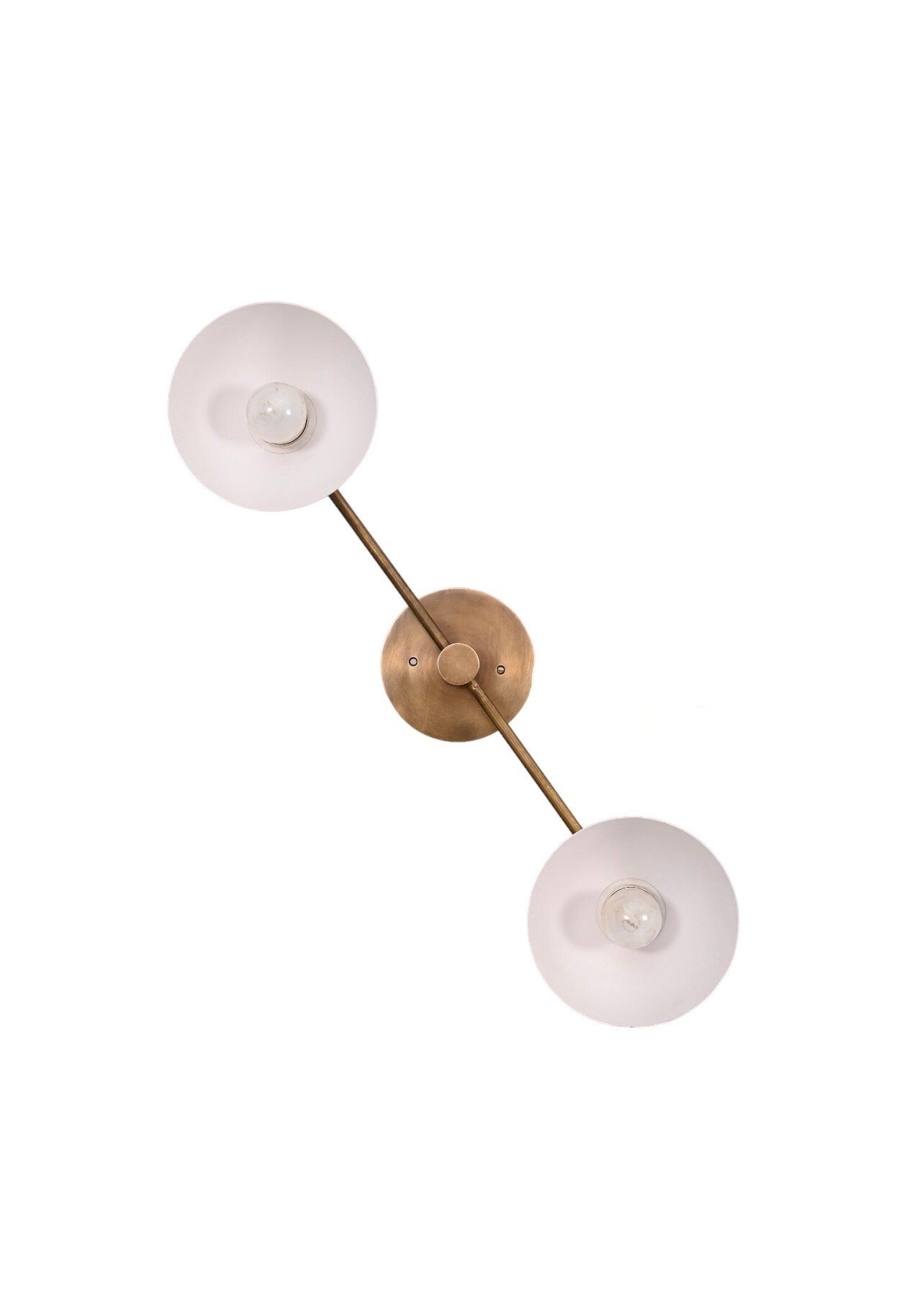 2 Armed Wall Light Modern Brushed Brass Sputnik chandelier light Fixture