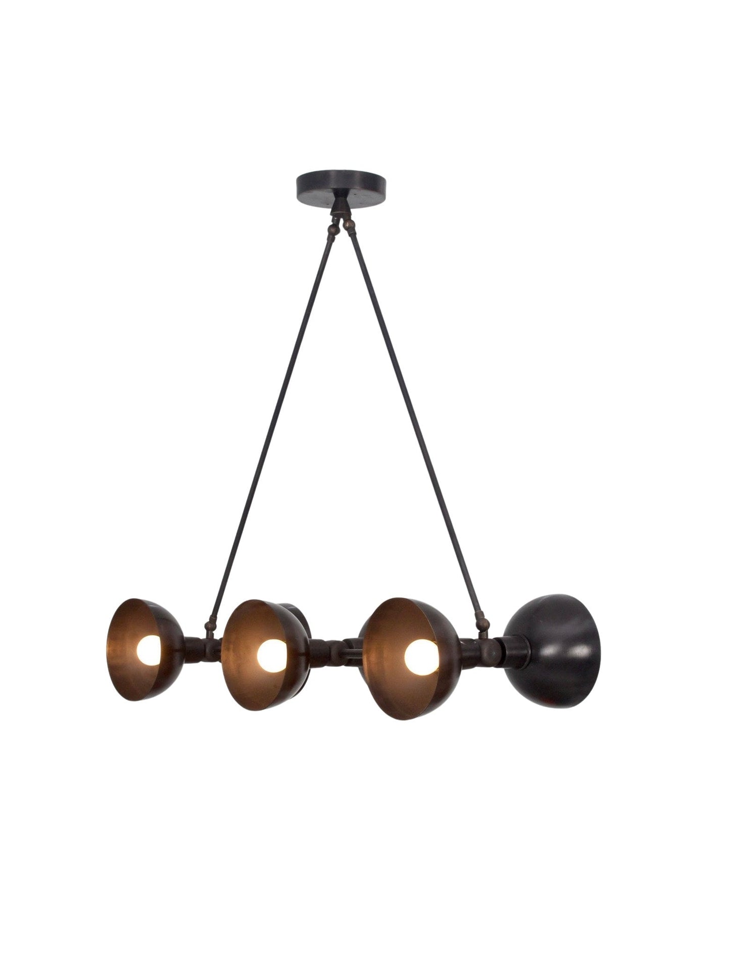 6 Light Modern Raw Brass chandelier light Fixture