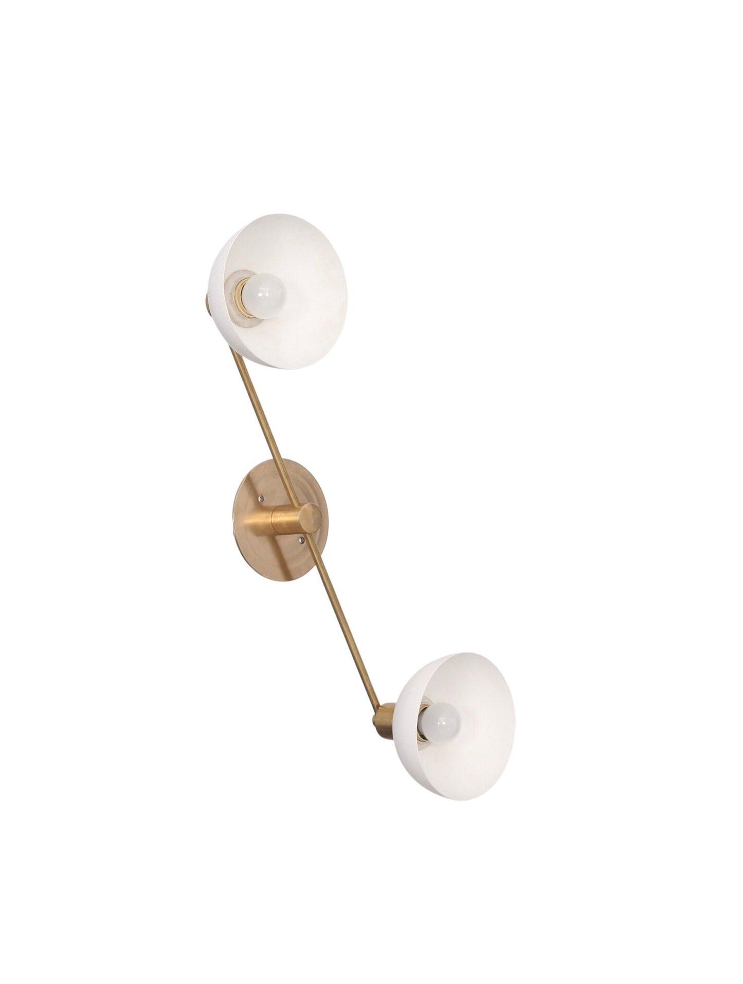 2 Armed Wall Light Modern Brushed Brass Sputnik chandelier light Fixture