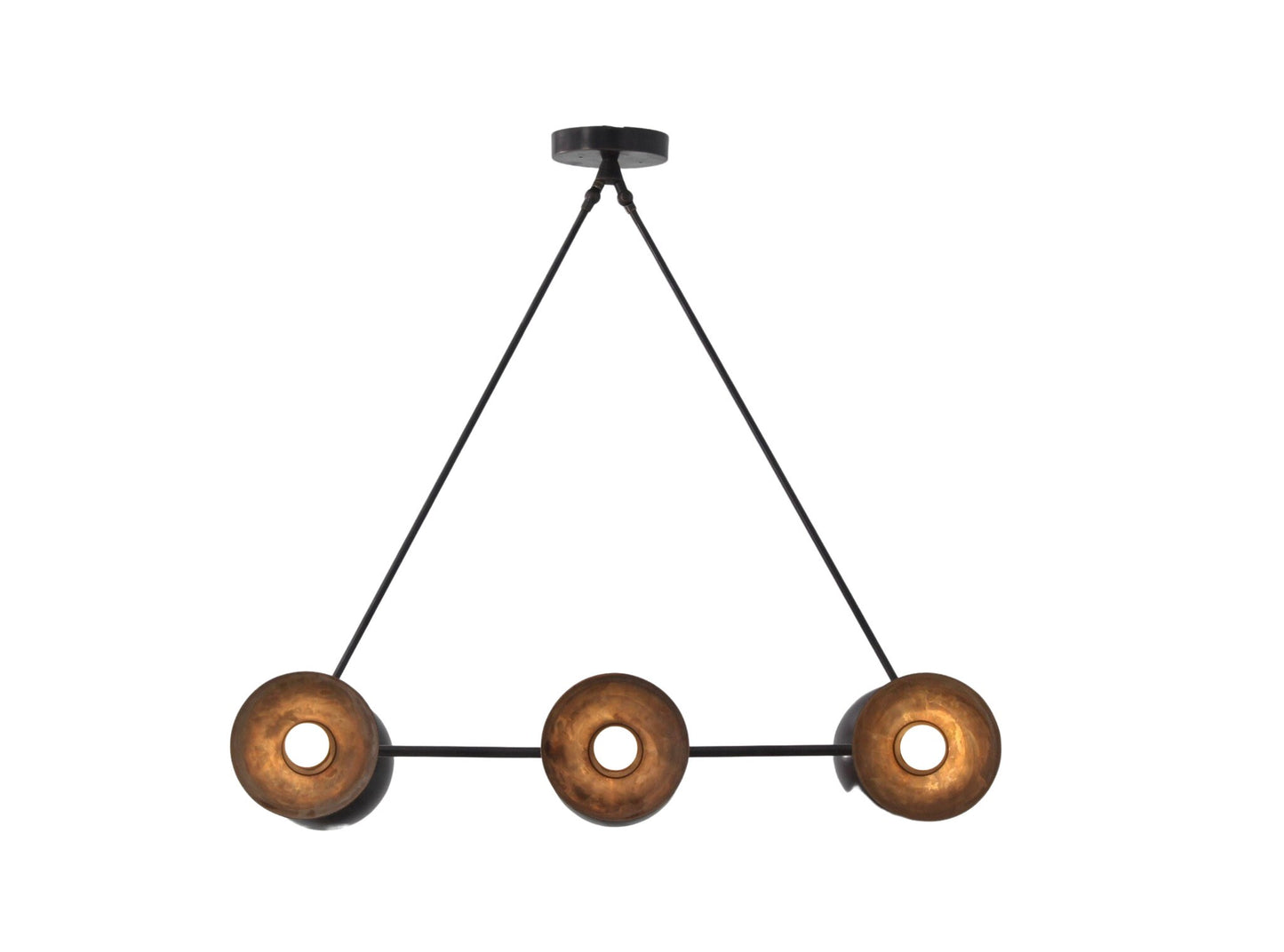 6 Light Modern Raw Brass chandelier light Fixture