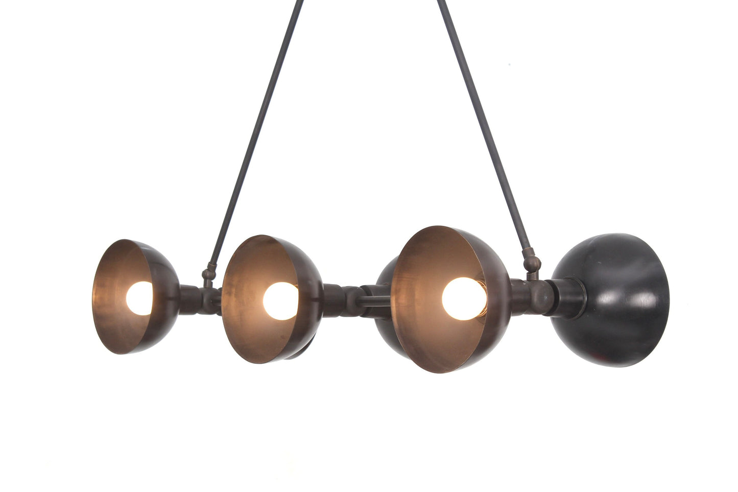 6 Light Modern Raw Brass chandelier light Fixture