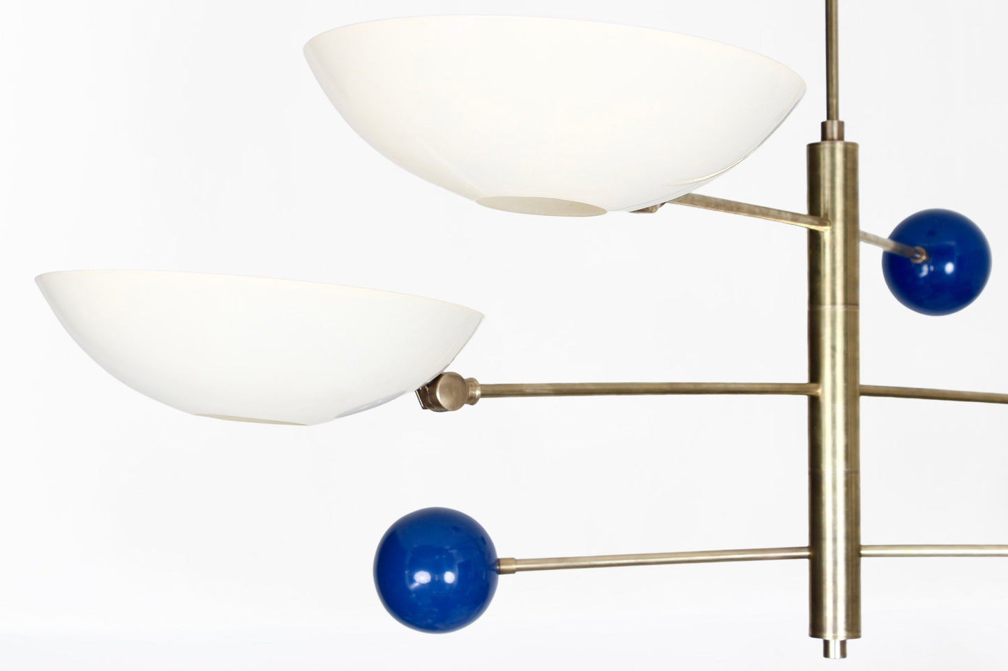 4 Light Pendant Mid Century Modern Raw Brass Sputnik chandelier light Fixture