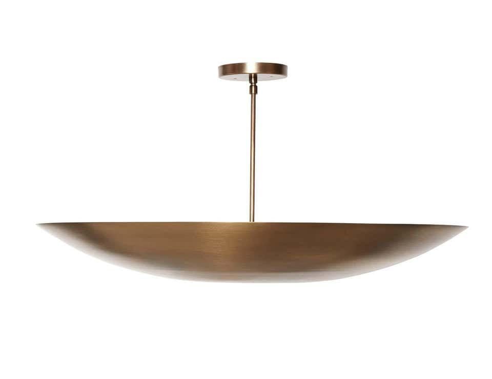 6 Light Elegant Ceiling Flushmount light Pendant Mid Century Modern Raw Brass Sputnik chandelier light Fixture.