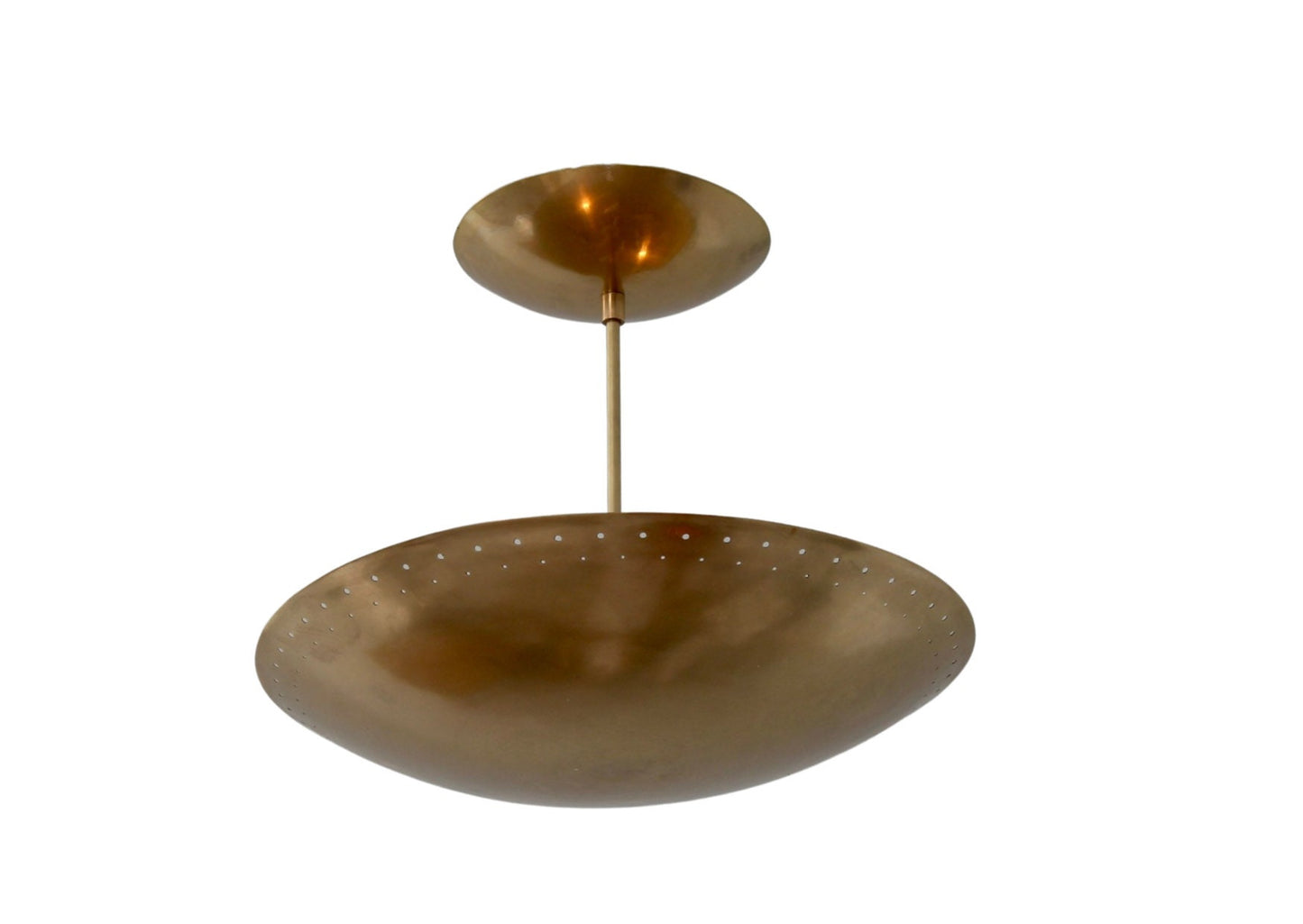 6 Light Elegant Ceiling Flushmount light Pendant Mid Century Modern Raw Brass Sputnik chandelier light Fixture.