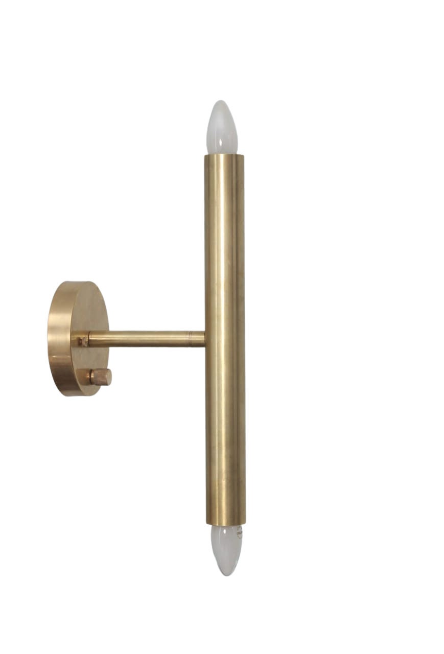 2 Light Wall Modern Antique Brass Sputnik chandelier light Fixture