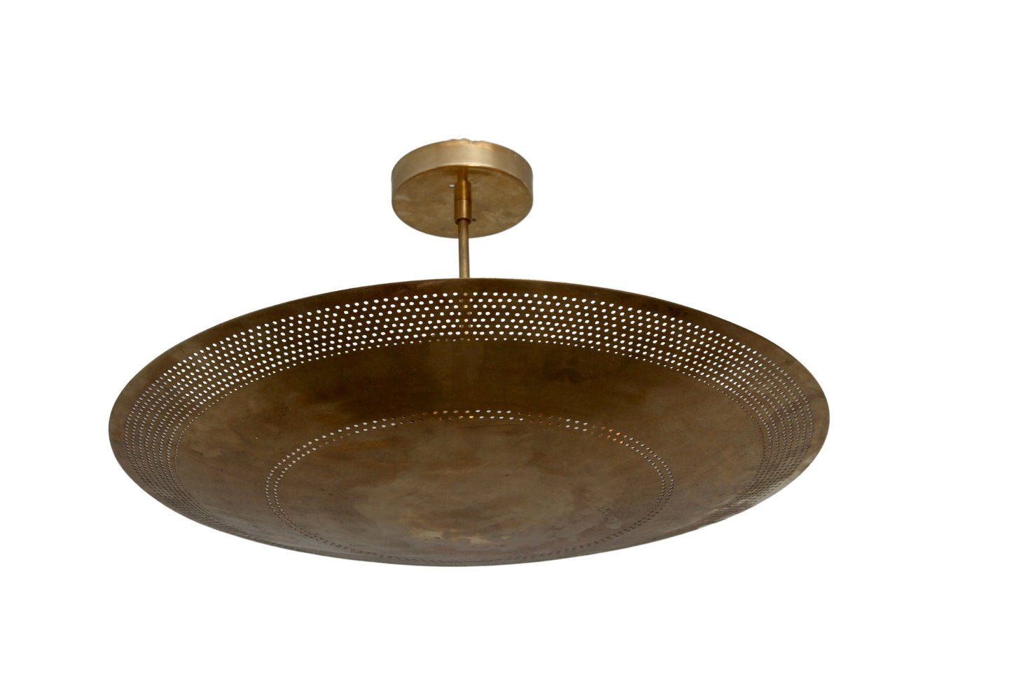6 Light Elegant Perforerad Ceiling Flushmount light Pendant Mid Century Modern Raw Brass Sputnik chandelier light Fixture.