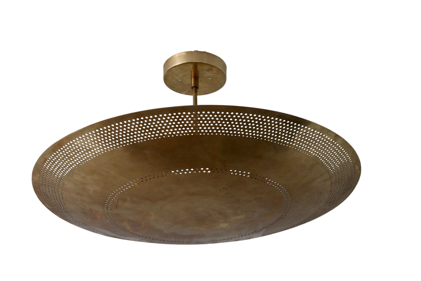 6 Light Elegant Perforerad Ceiling Flushmount light Pendant Mid Century Modern Raw Brass Sputnik chandelier light Fixture.