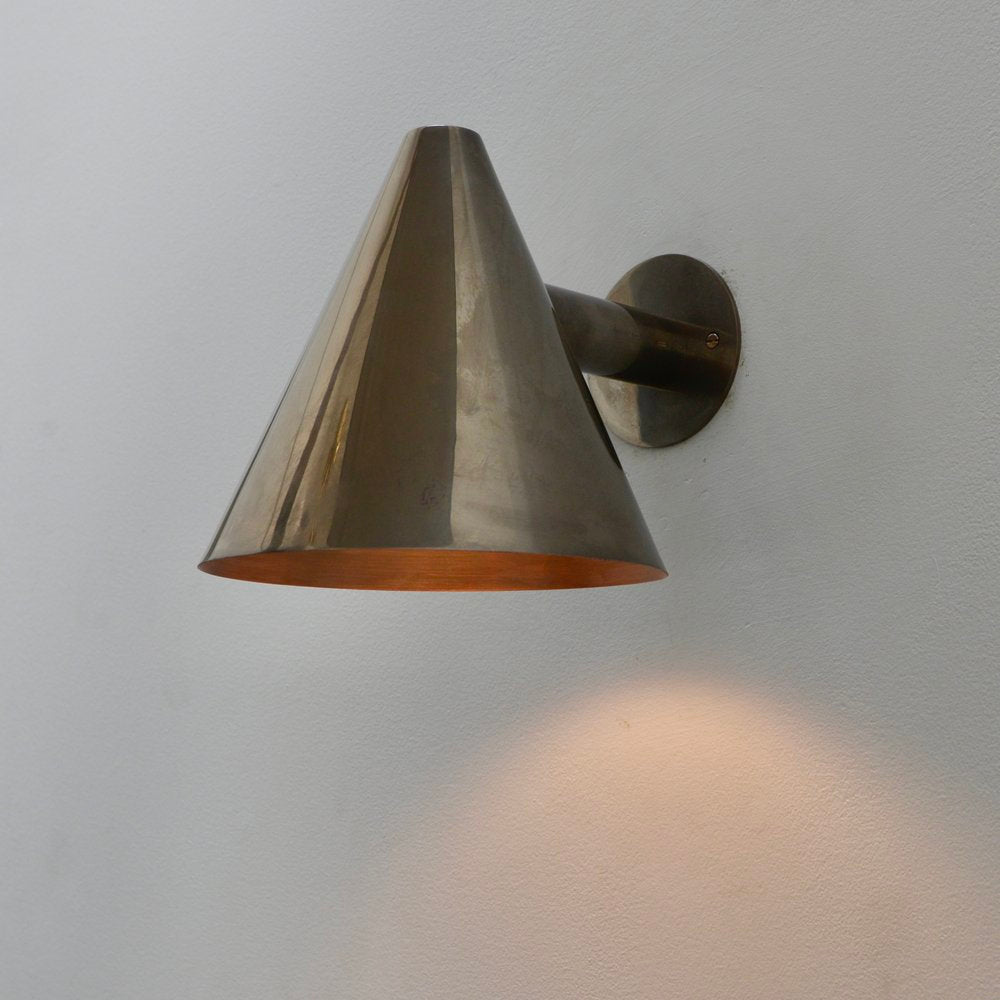 1 Light Cone Handmade Vintage Wall Mid Century Modern Raw Brass Sputnik chandelier light Fixture