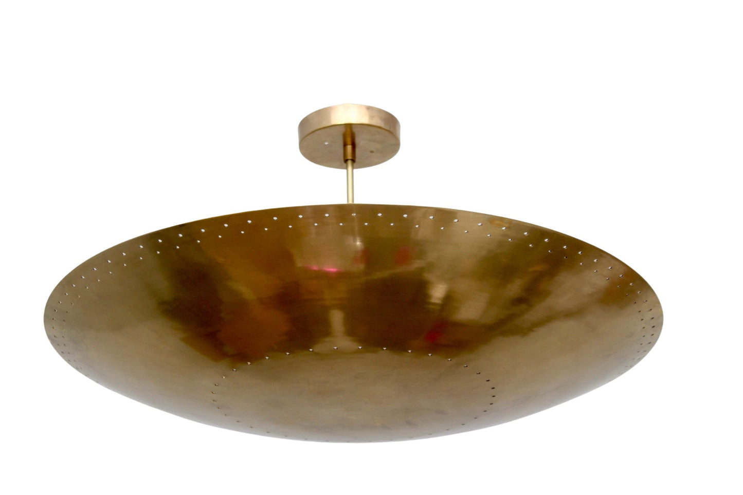 6 Light Elegant Perforerad Ceiling Flushmount light Pendant Mid Century Modern Raw Brass Sputnik chandelier light Fixture.
