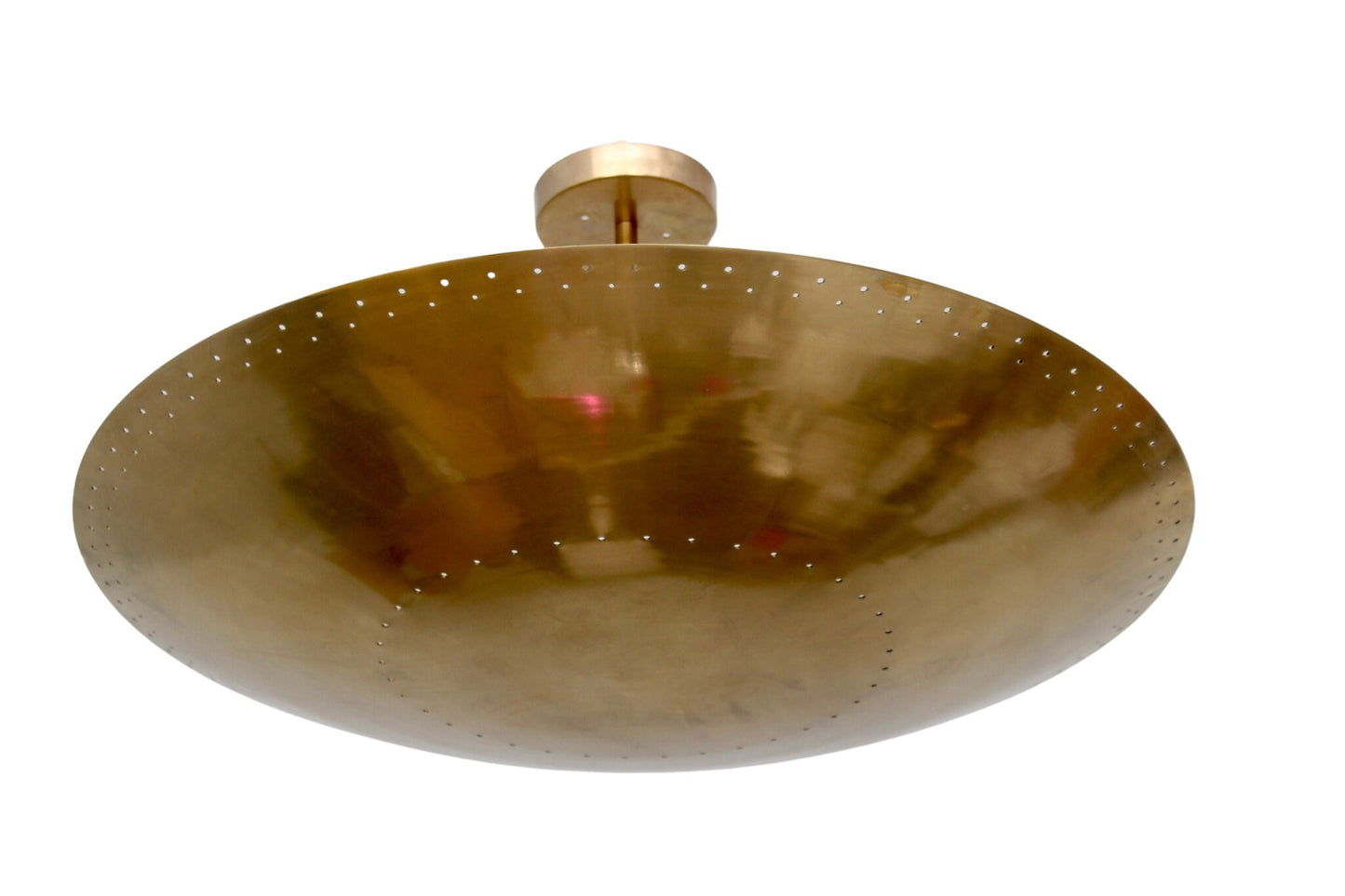 6 Light Elegant Perforerad Ceiling Flushmount light Pendant Mid Century Modern Raw Brass Sputnik chandelier light Fixture.