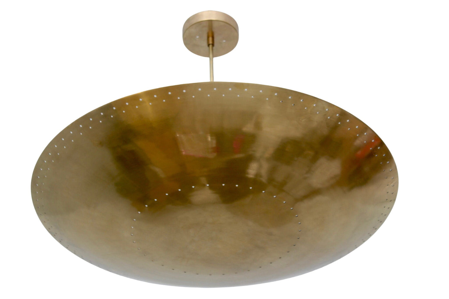 6 Light Elegant Perforerad Ceiling Flushmount light Pendant Mid Century Modern Raw Brass Sputnik chandelier light Fixture.