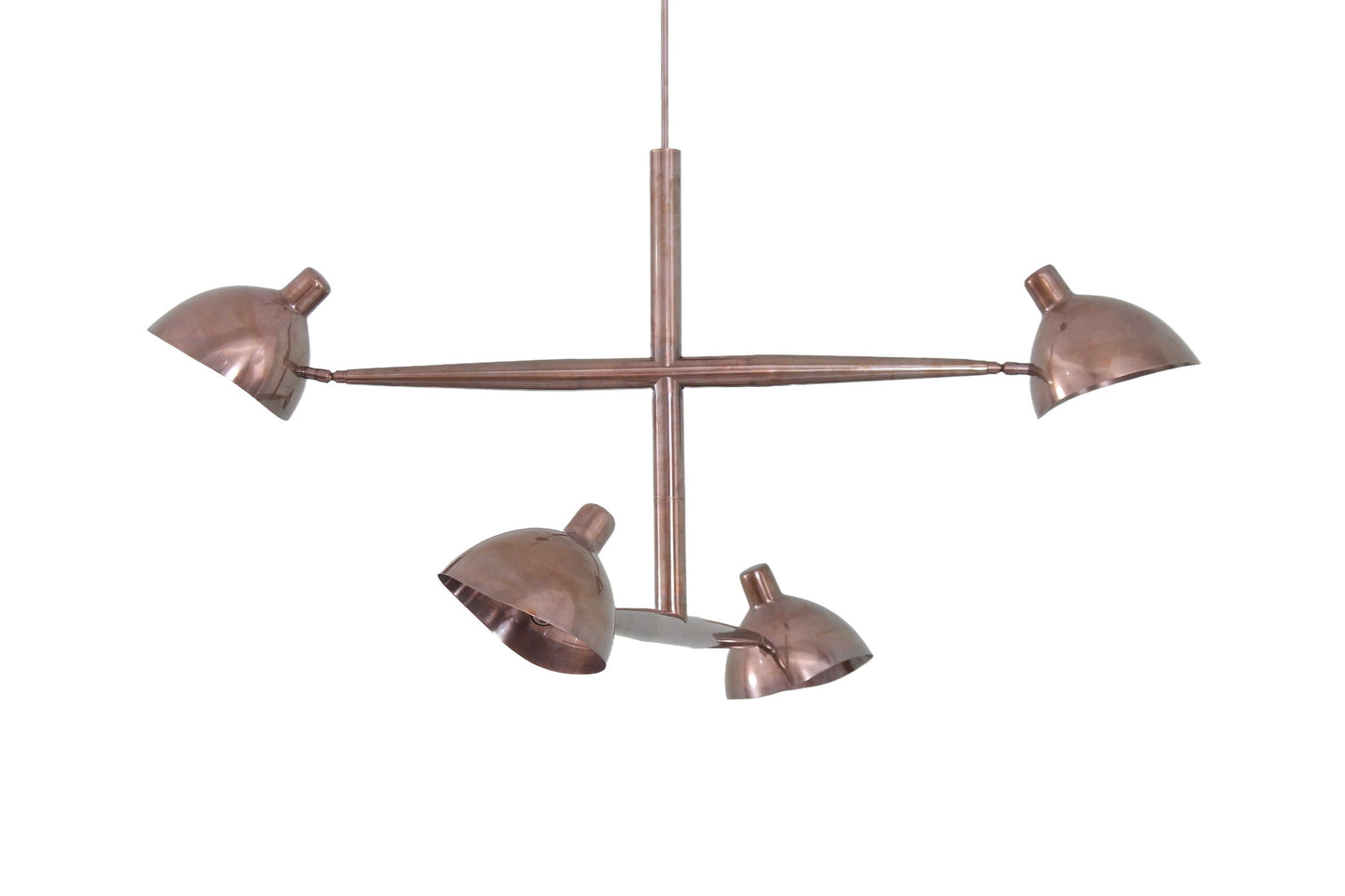 4 Light Vintage Raw Brass Sputnik chandelier light ' Fixture
