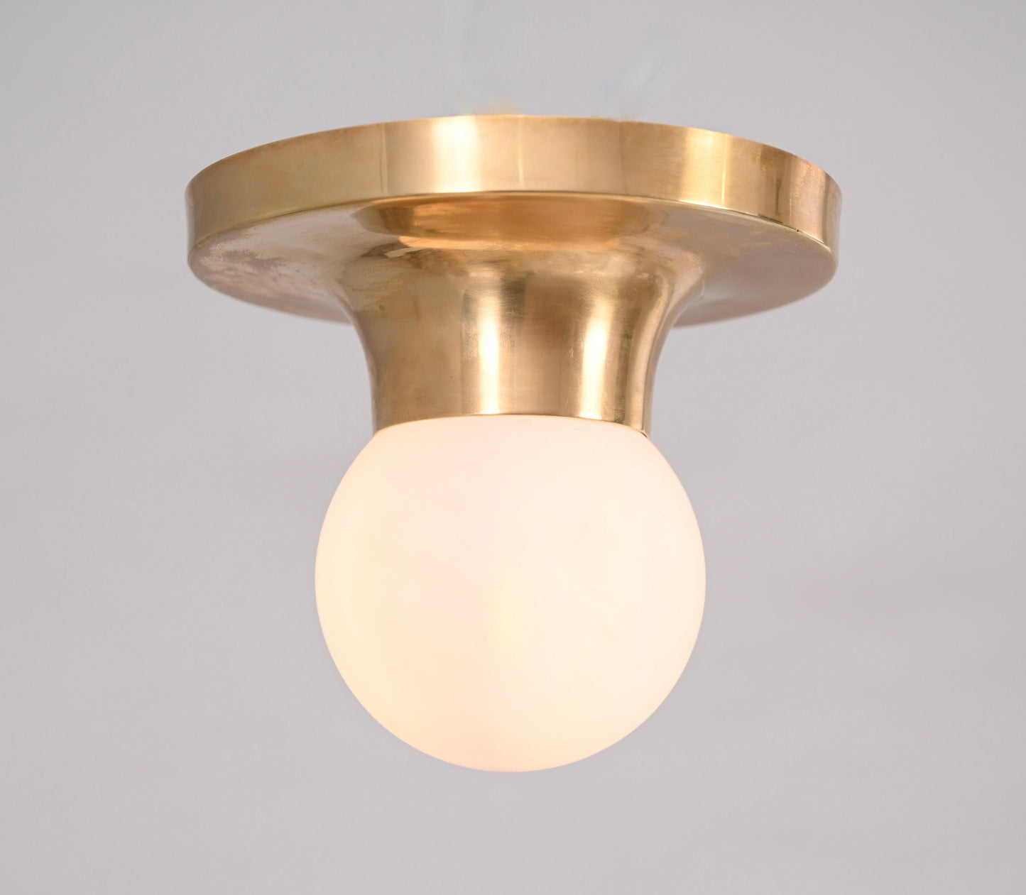 1 Light Mini Cone Handmade Vintage Wall Mid Century Polished Brass Sputnik chandelier light Fixture