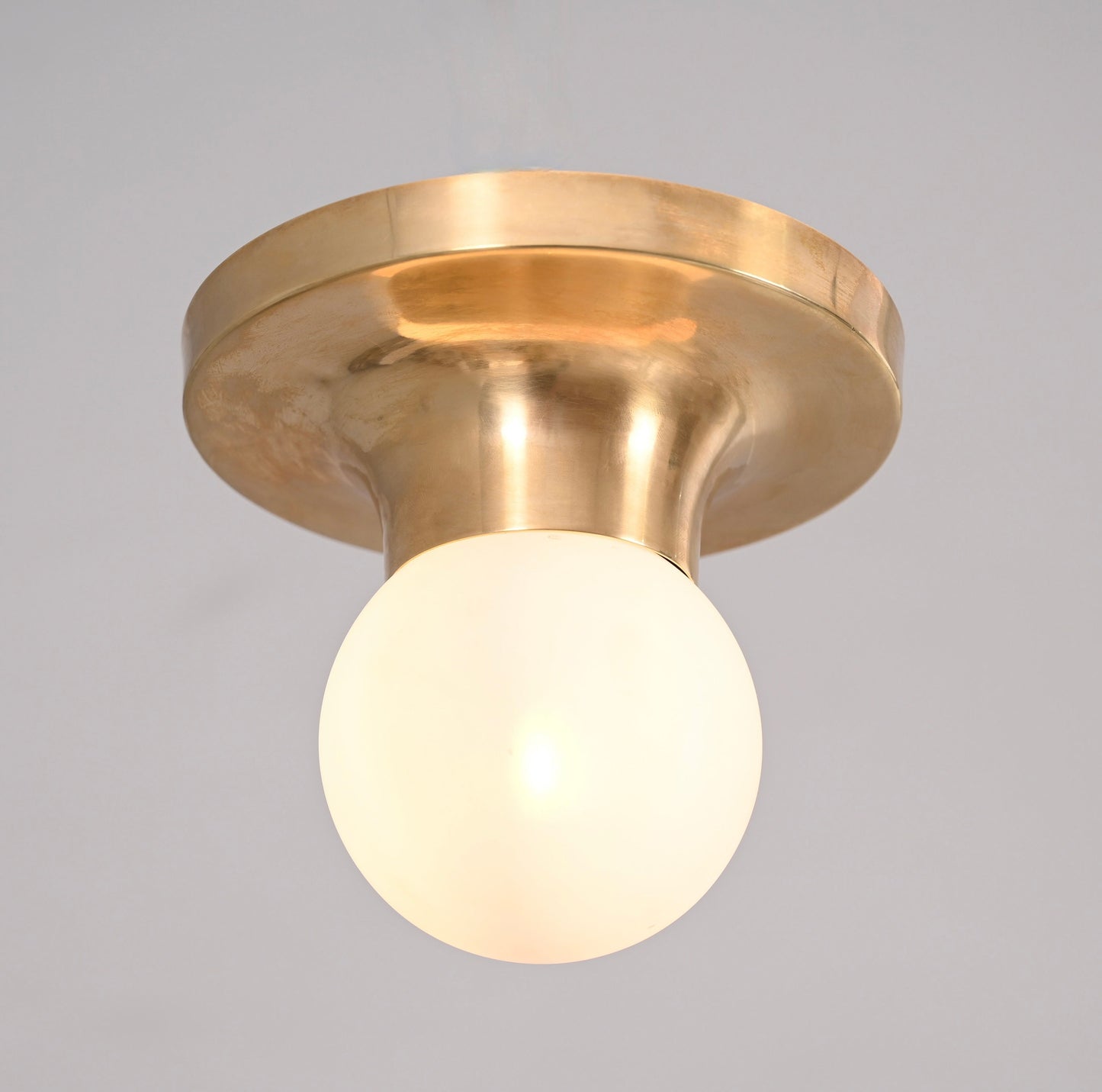 1 Light Mini Cone Handmade Vintage Wall Mid Century Polished Brass Sputnik chandelier light Fixture