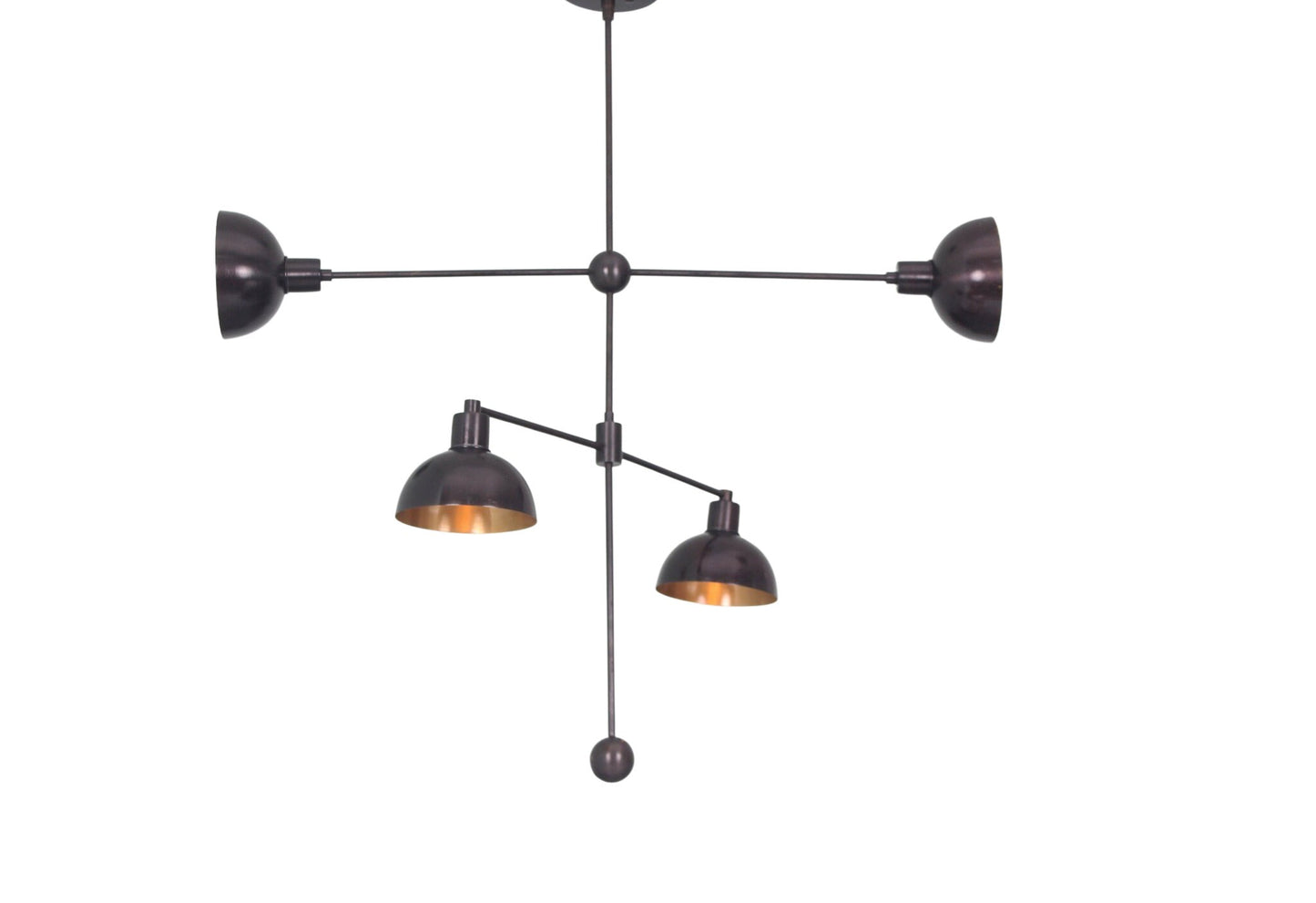 4 Light Modern Raw Brass chandelier light Fixture