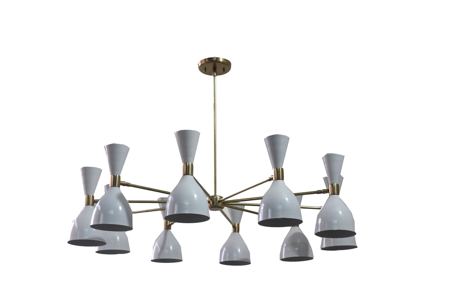 10 Light Modern Raw Brass chandelier light Fixture