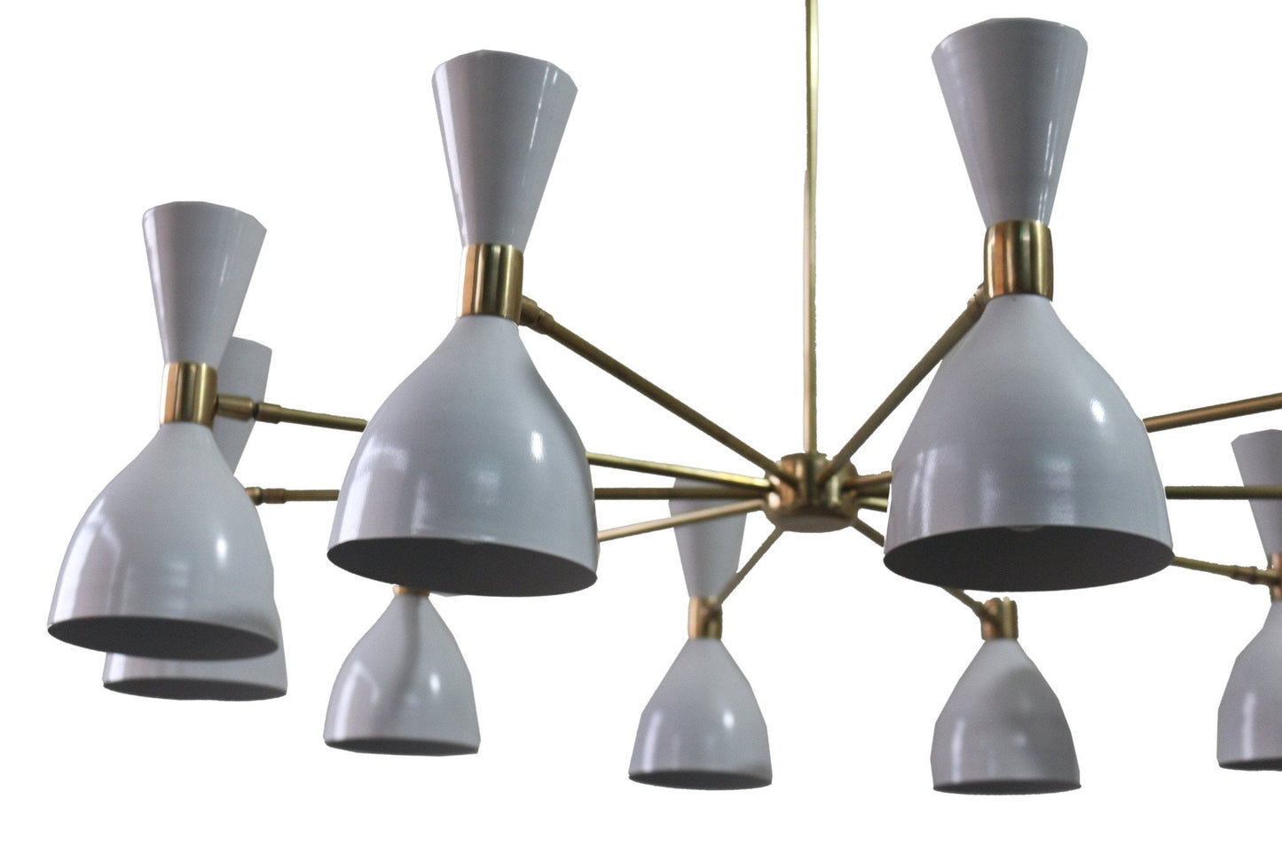 10 Light Modern Raw Brass chandelier light Fixture