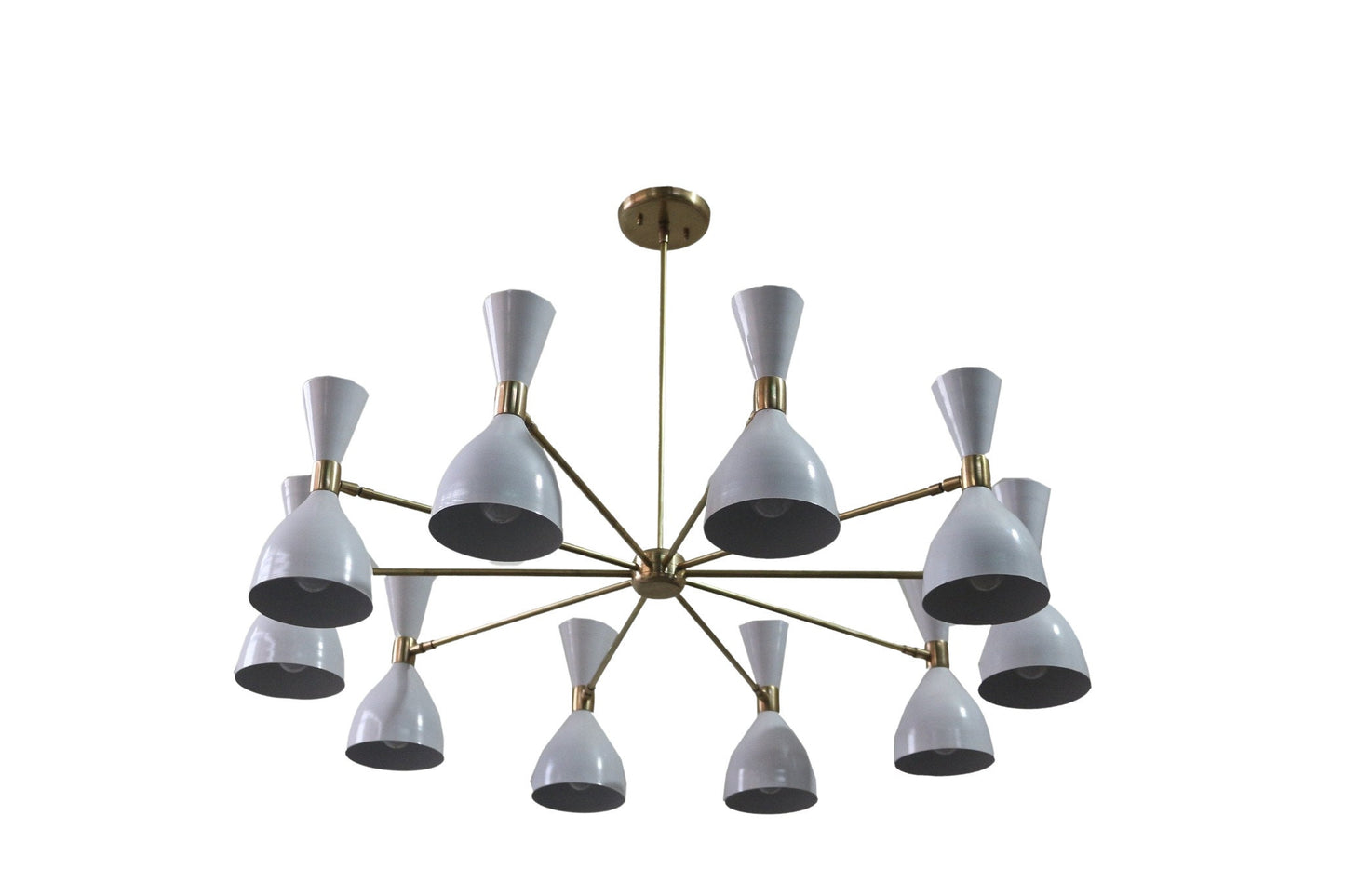 10 Light Modern Raw Brass chandelier light Fixture