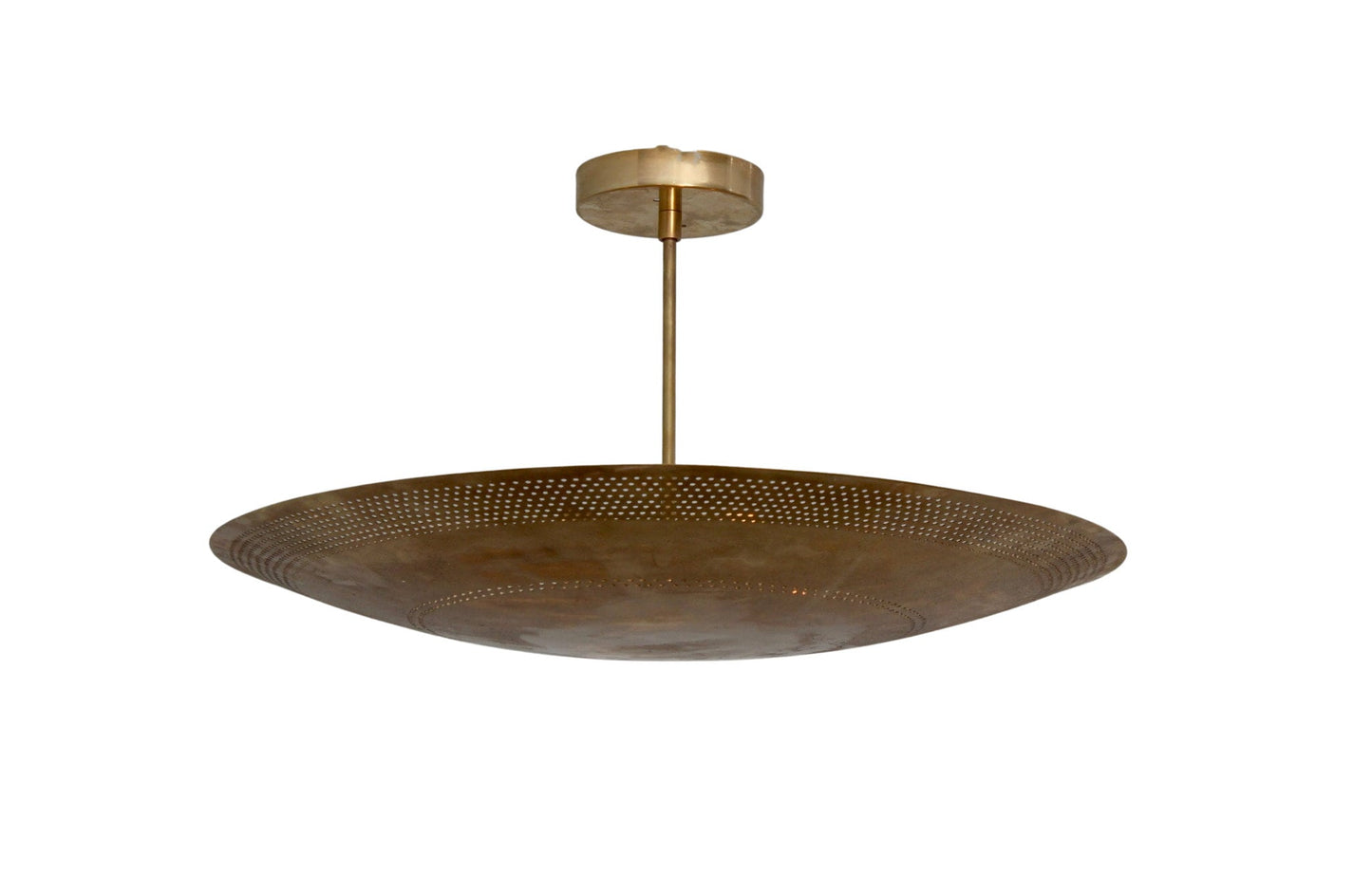 6 Light Elegant Perforerad Ceiling Flushmount light Pendant Mid Century Modern Raw Brass Sputnik chandelier light Fixture.