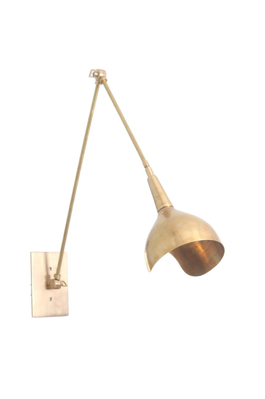 Multi-light raw brass elegant chandelier