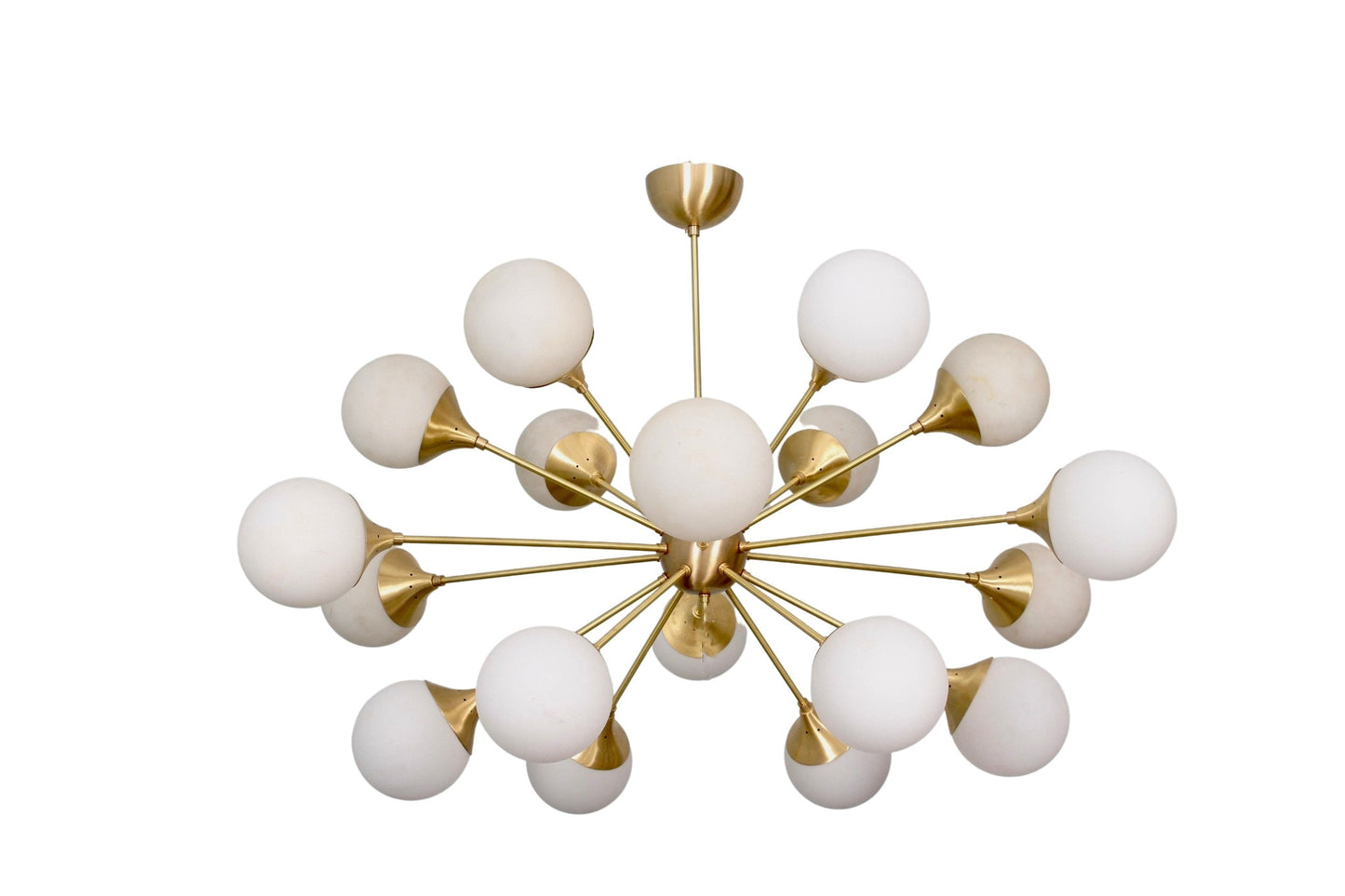 18 Light Globe Mid Century Brass Sputnik chandelier light Fixture