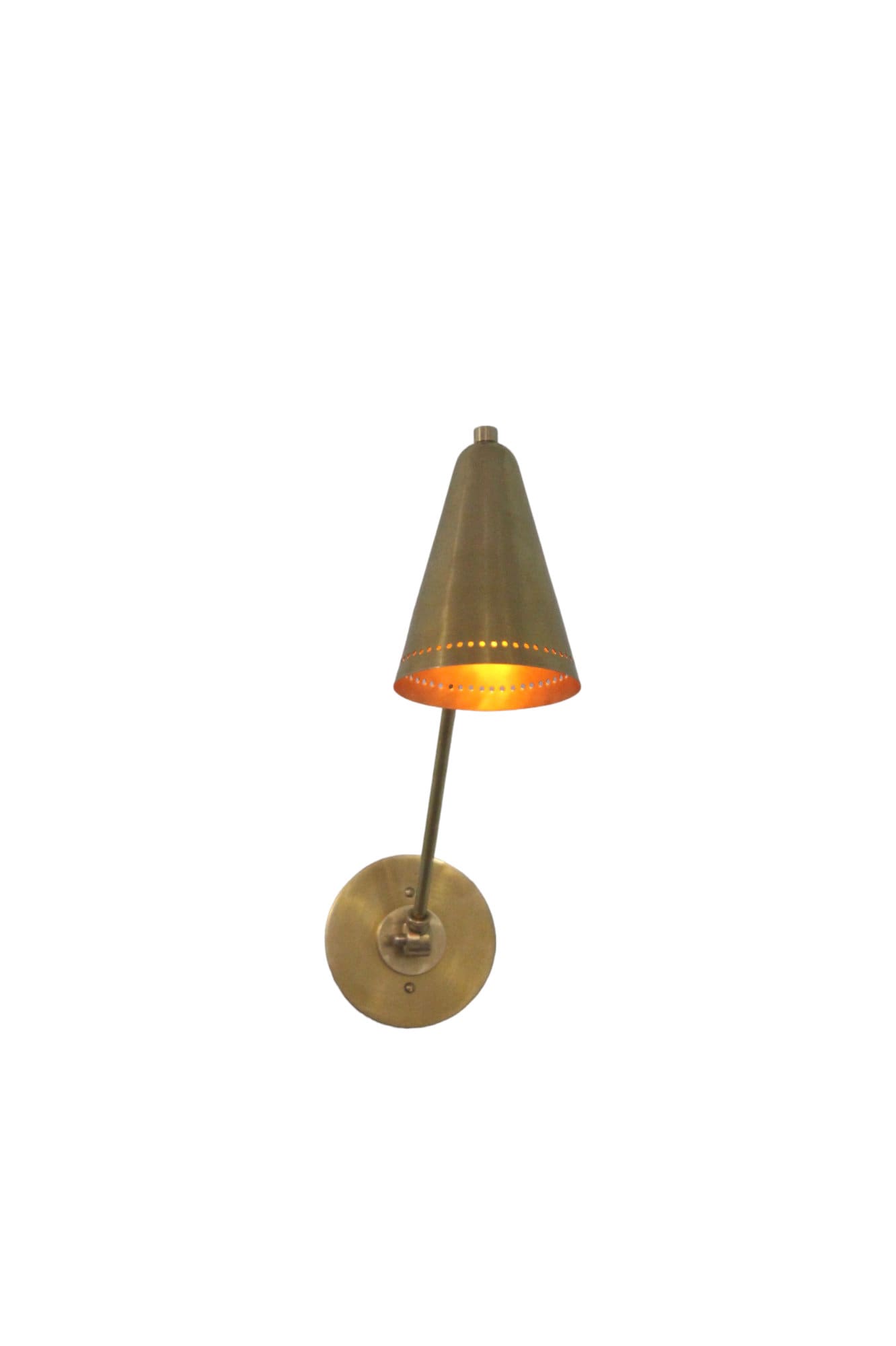 Wall Mid Century Modern Raw Brass Handmade Sputnik Wall  light Fixture