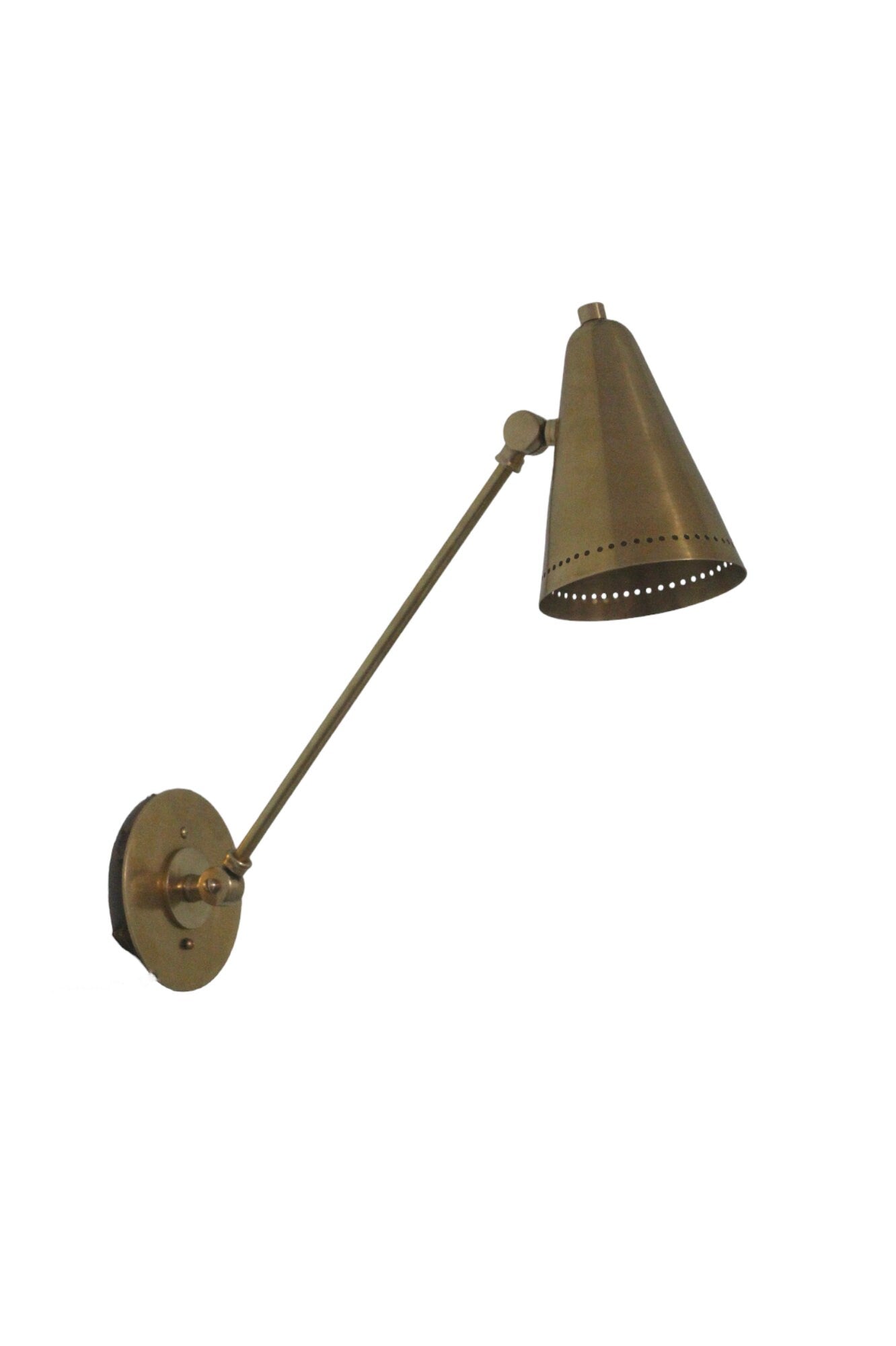 Wall Mid Century Modern Raw Brass Handmade Sputnik Wall  light Fixture