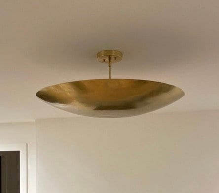 6 Light Elegant Ceiling Flushmount light Pendant Mid Century Modern Raw Brass Sputnik chandelier light Fixture.