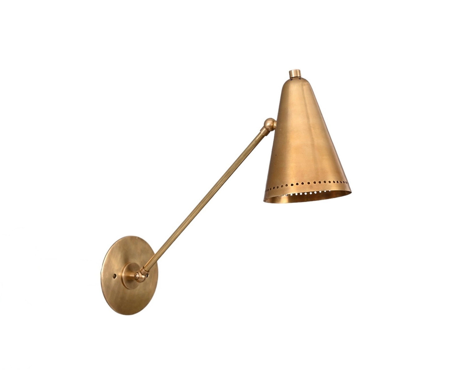 Wall Mid Century Modern Raw Brass Handmade Sputnik Wall  light Fixture