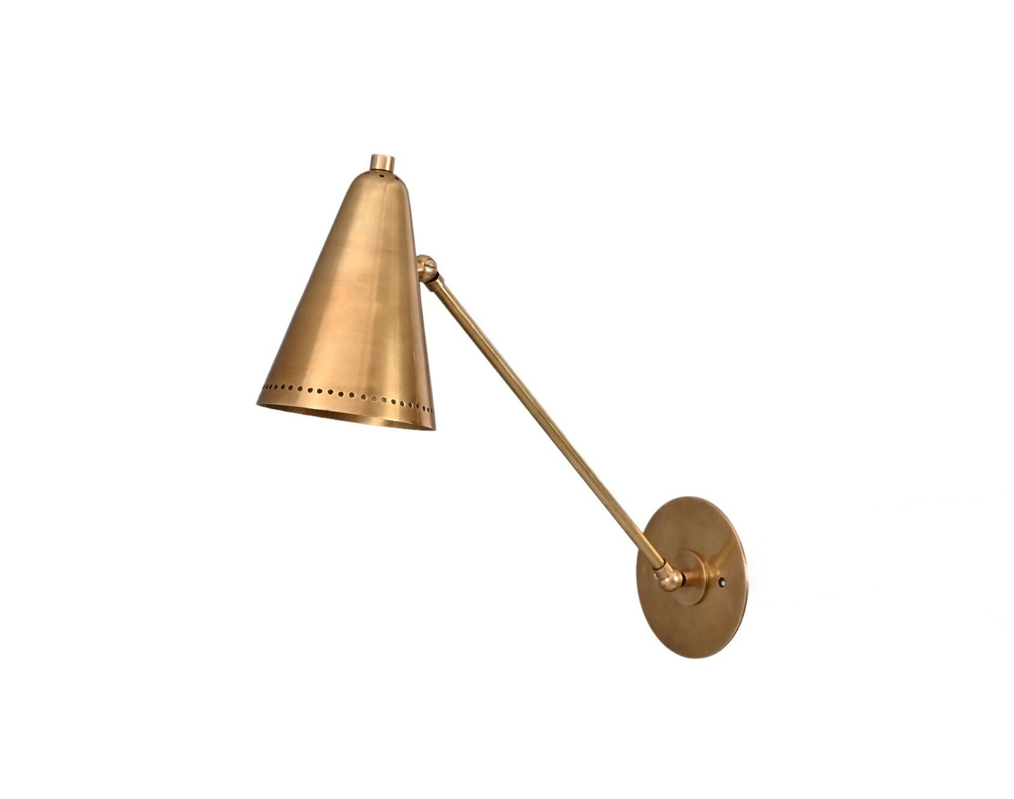 Wall Mid Century Modern Raw Brass Handmade Sputnik Wall  light Fixture